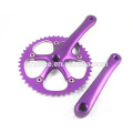 Avanzado de velocidad simple de la bicicleta de la bicicleta de la manivela 46T crankset ciclo multicolor